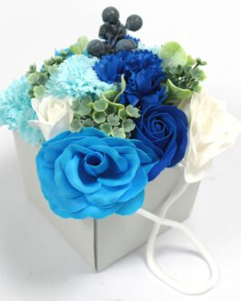 Szappanvirág Ajándékdobozban – Esküvői Kék